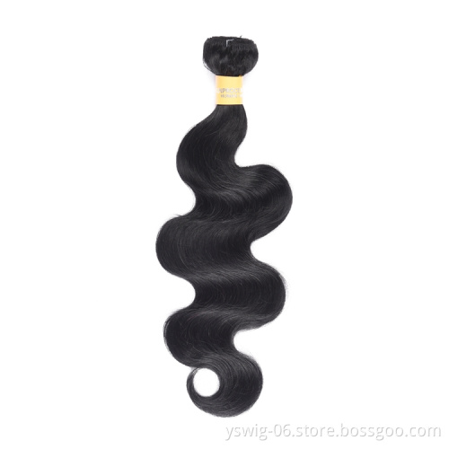 1B Natural Color Body Wave Long Brazilian Virgin Human Hair Weave Bundles Wholesale Colored Hair Bundles